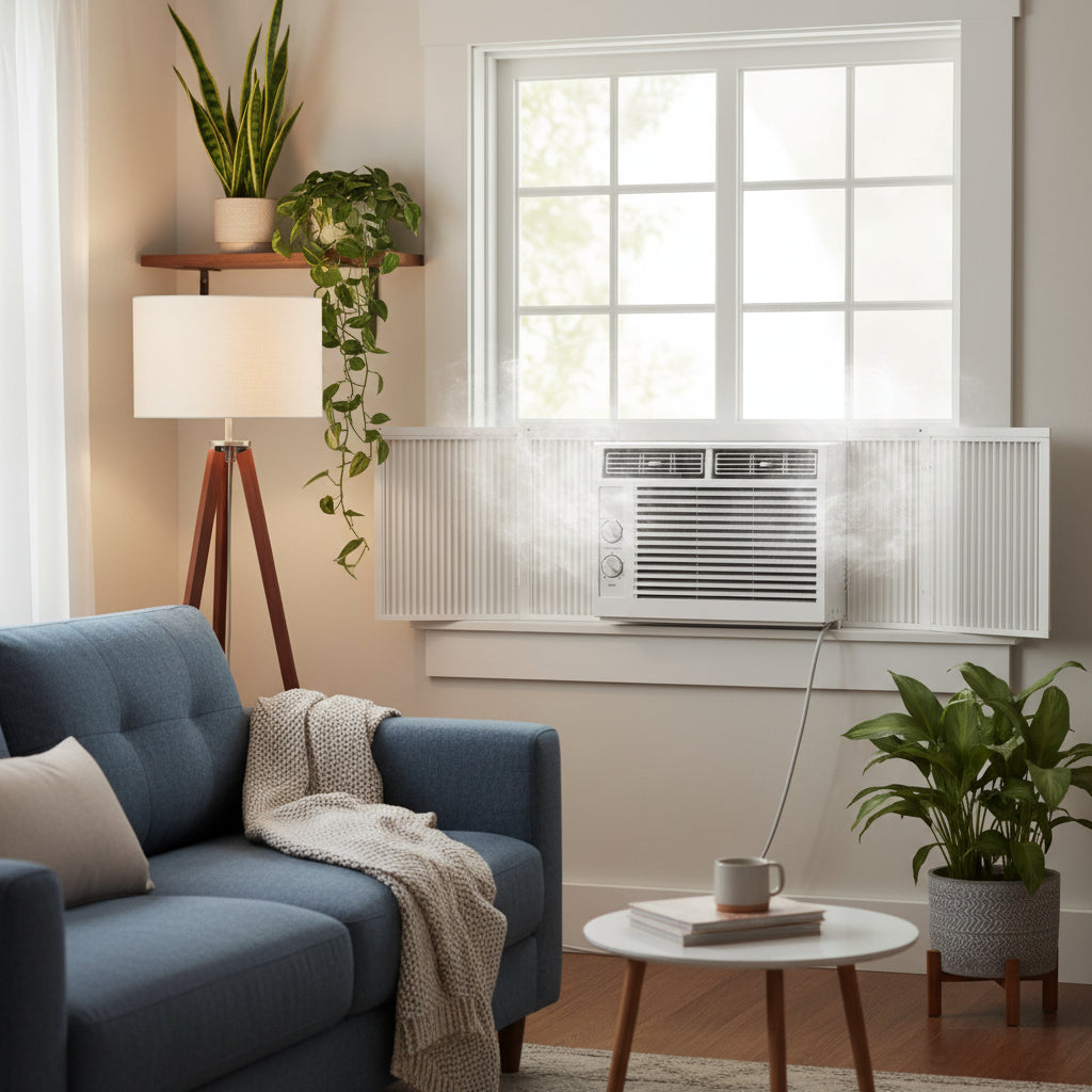 Compact 5000 BTU Window Air Conditioner — Efficient Cooling for Small Rooms