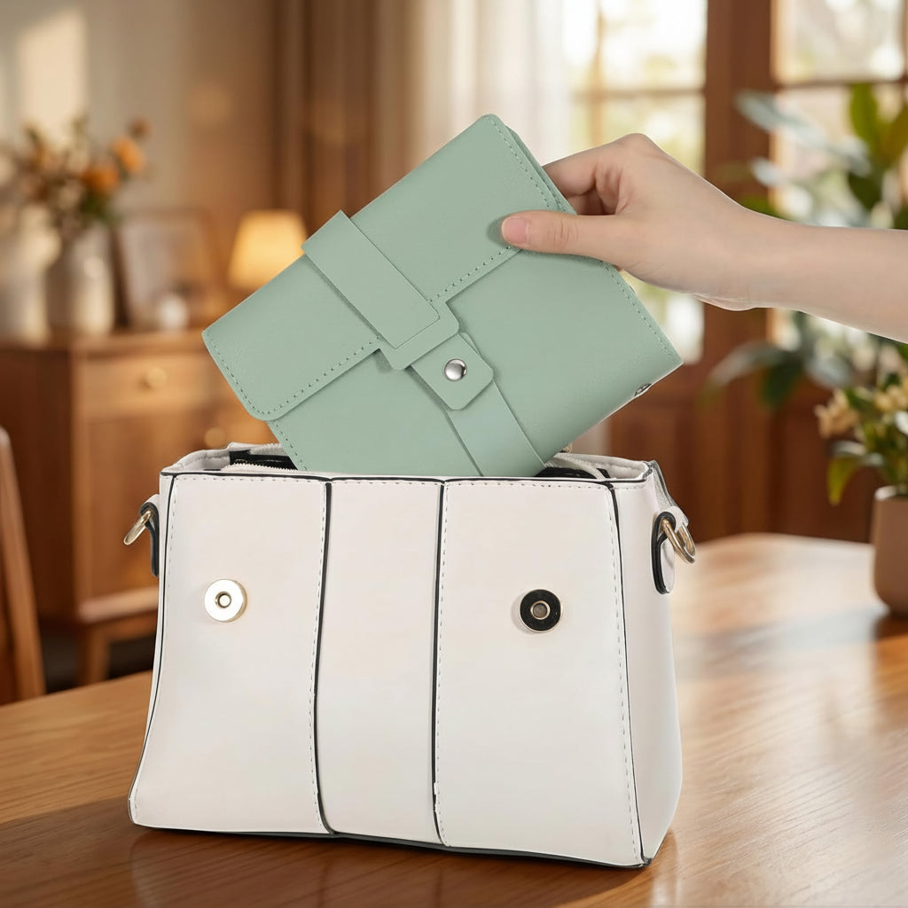 Foldable Travel Jewelry Organizer with Earring Holder Case – Ideal Mother's Day Gift