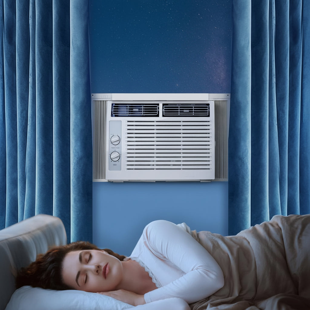 Compact 5000 BTU Window Air Conditioner — Efficient Cooling for Small Rooms