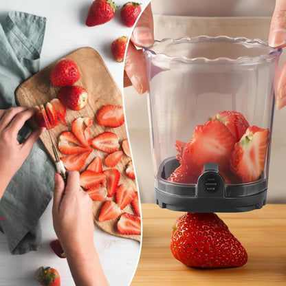8-Blade Fruit Slicer – Easy-to-Use Strawberry Cutter for Quick Fruit Salads