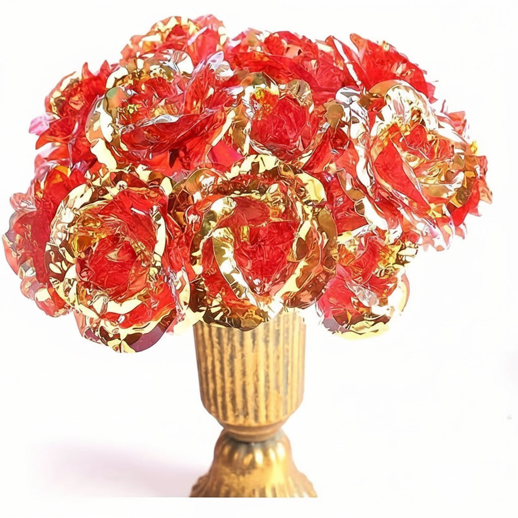 Artificial Rose Bouquet – Beautiful Mother's Day Gift & Table Centerpiece
