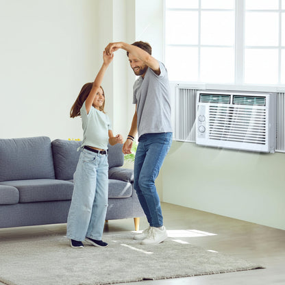 Compact 5000 BTU Window Air Conditioner — Efficient Cooling for Small Rooms