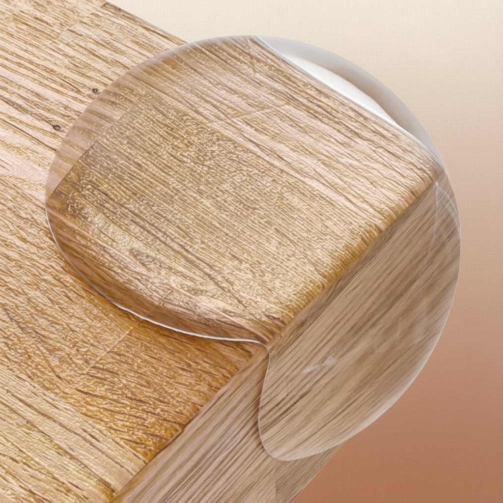 Clear PVC Corner Guards for Tables - Child Safety Edge Protectors