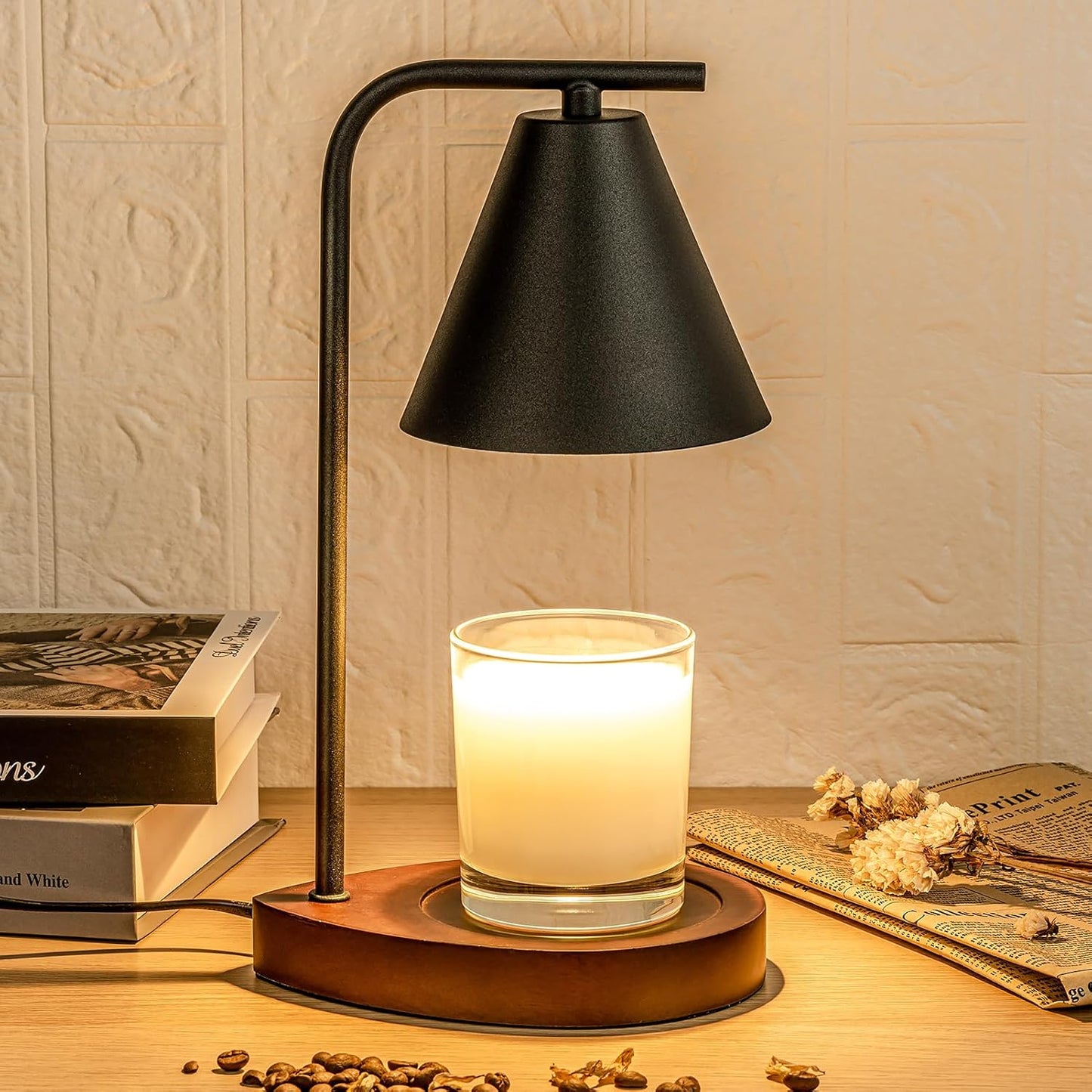 Electric Wax Warmer Table Lamp - Melt Wax and Create Cozy Candlelight