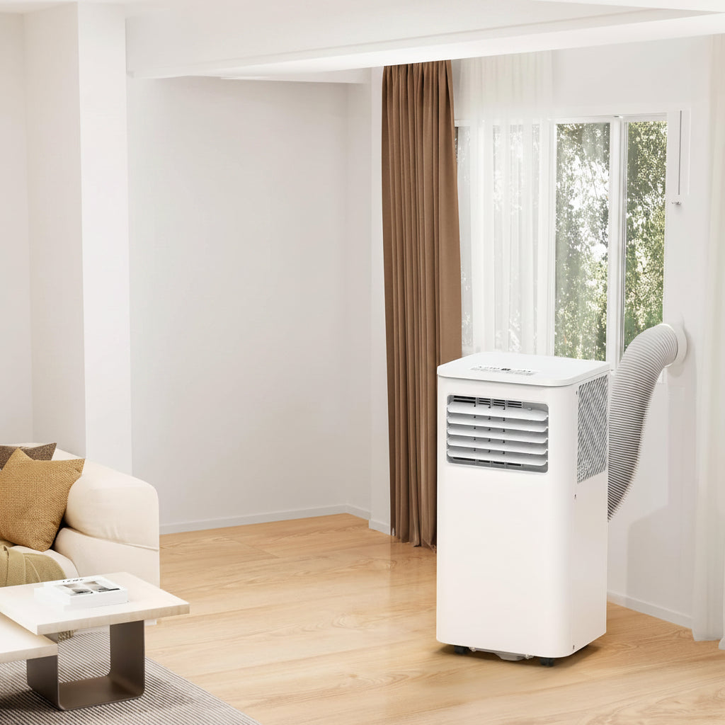 All-in-One Portable 8000 BTU Air Conditioner with Dehumidifier and Built-In Fan