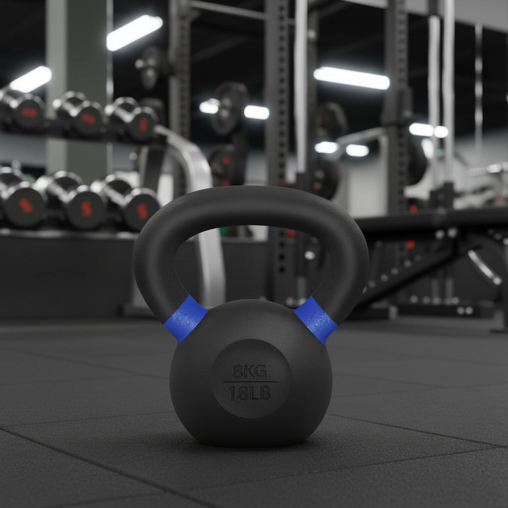 Cast Iron Kettlebell for Strength Training – Durable Home Gym Fitness Weight