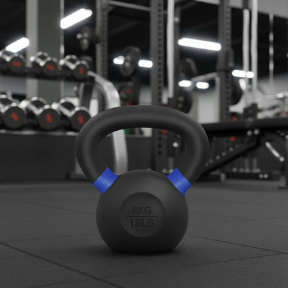 Cast Iron Kettlebell for Strength Training – Durable Home Gym Fitness Weight