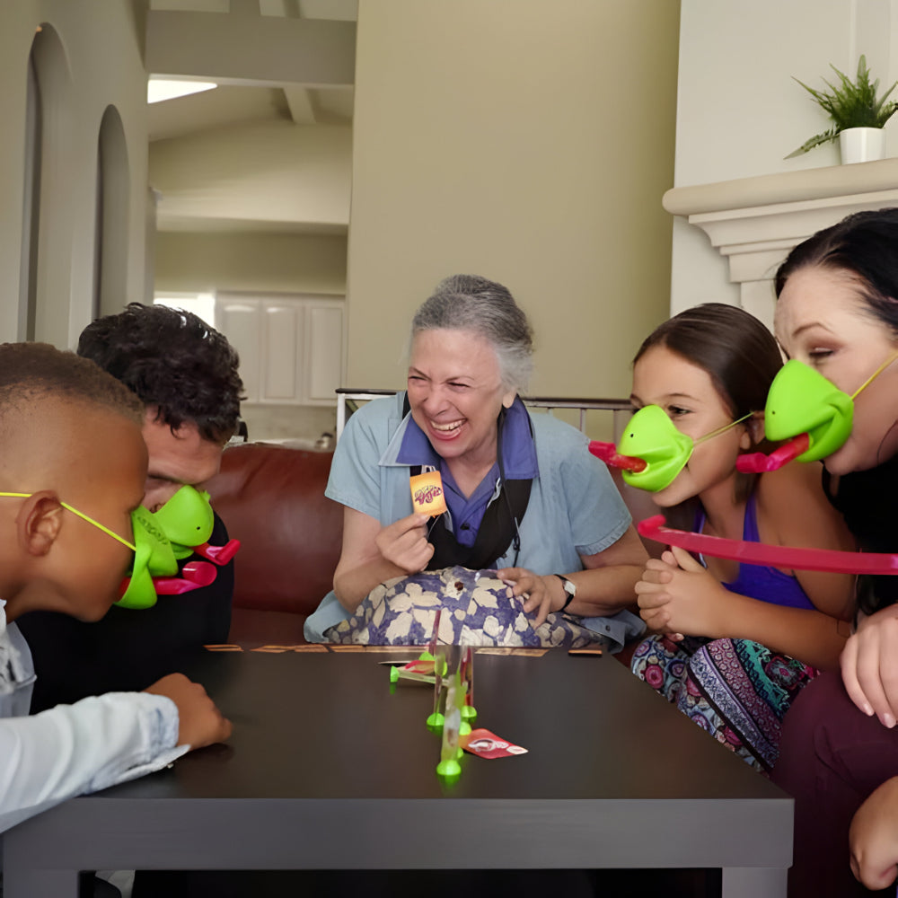 Chameleon Mask Tongue Challenge: Fun Kids Party Board Game with Skill-Set Challenges