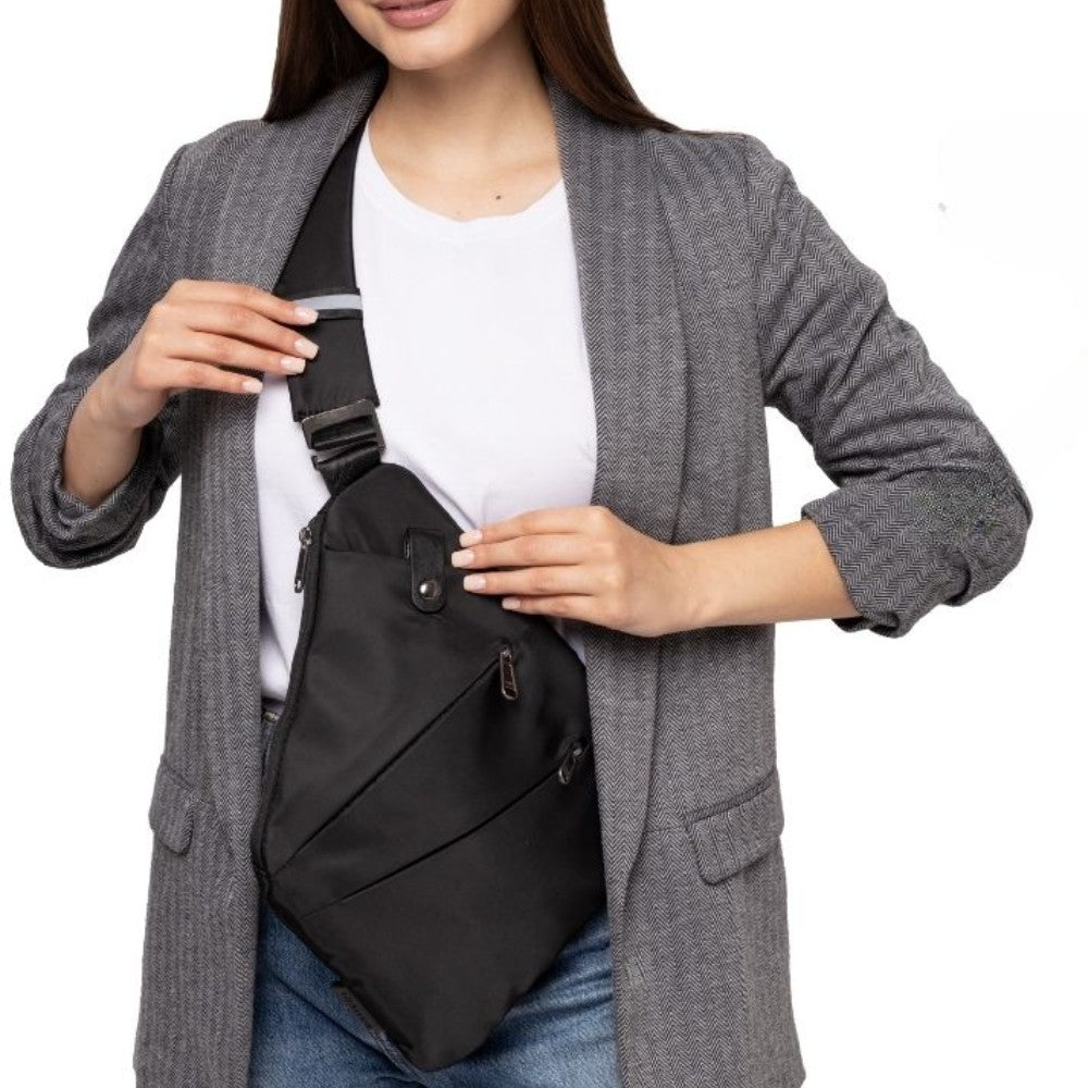 Anti-Theft Messenger Crossbody Bag with Single-Shoulder
