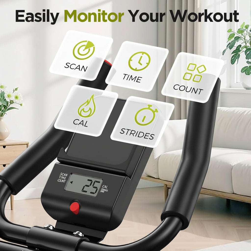 Adjustable Ab Trainer Exercise Machine with Steel Frame for Home Core Workouts