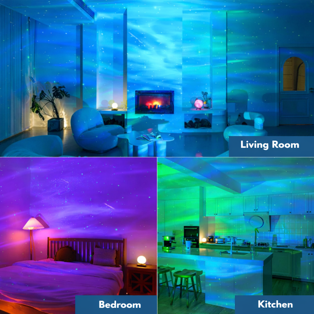 Aurora Night Light Projector - LED Galaxy Lamp with Remote Control