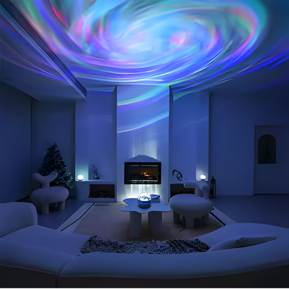 Galaxy Projector LED Light with Aurora Effect for a Dreamy Bedroom Atmosphere