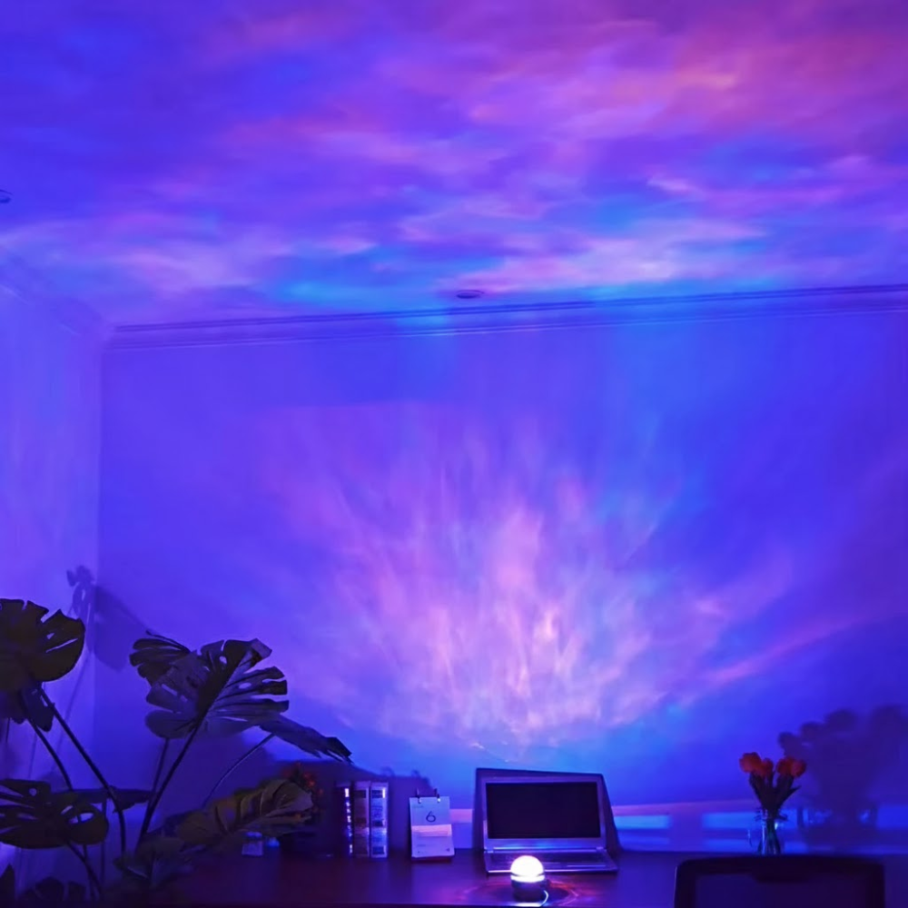 Galaxy Projector LED Light with Aurora Effect for a Dreamy Bedroom Atmosphere