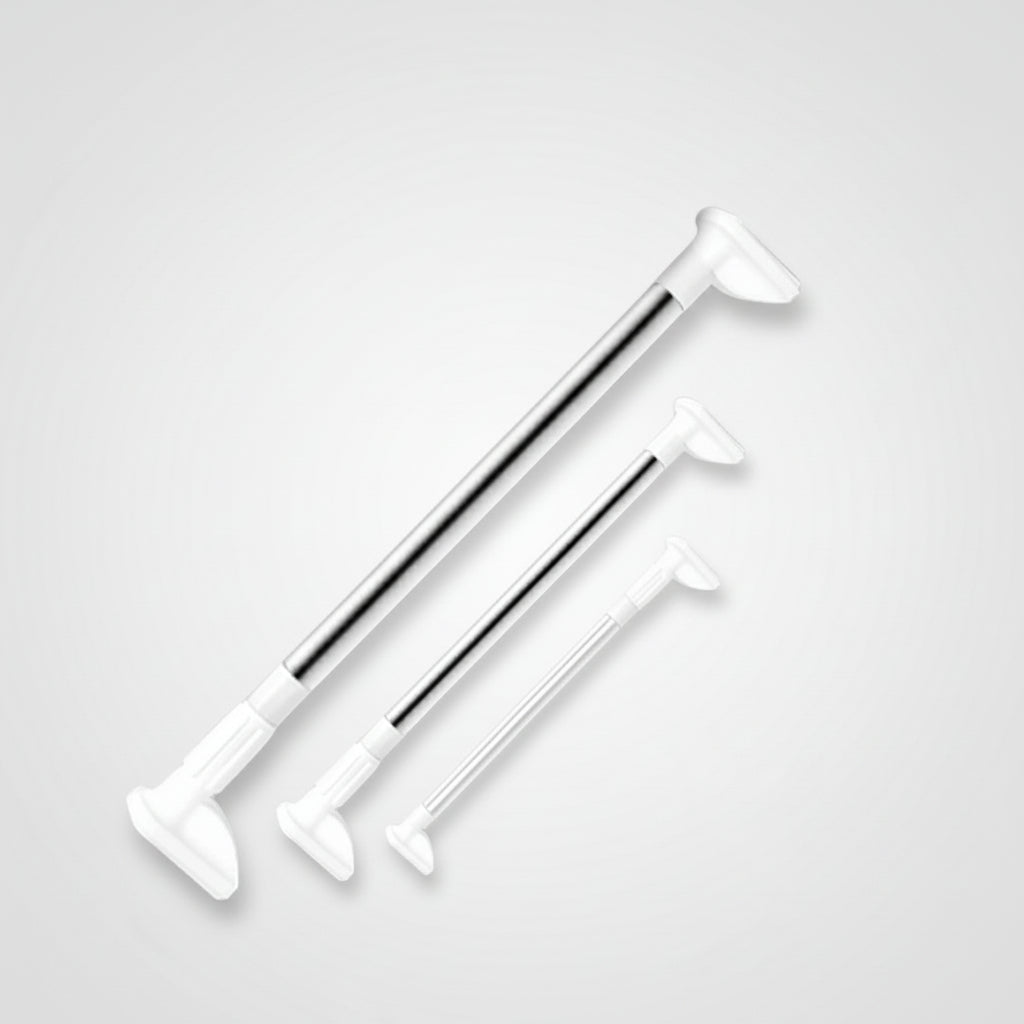 Adjustable Tension Curtain Rod - No-Drill Installation for Shower & Window