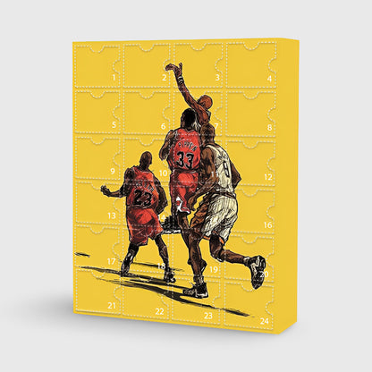 Basketball Advent Calendar: Collectible Figure Toy Set