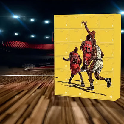 Basketball Advent Calendar: Collectible Figure Toy Set