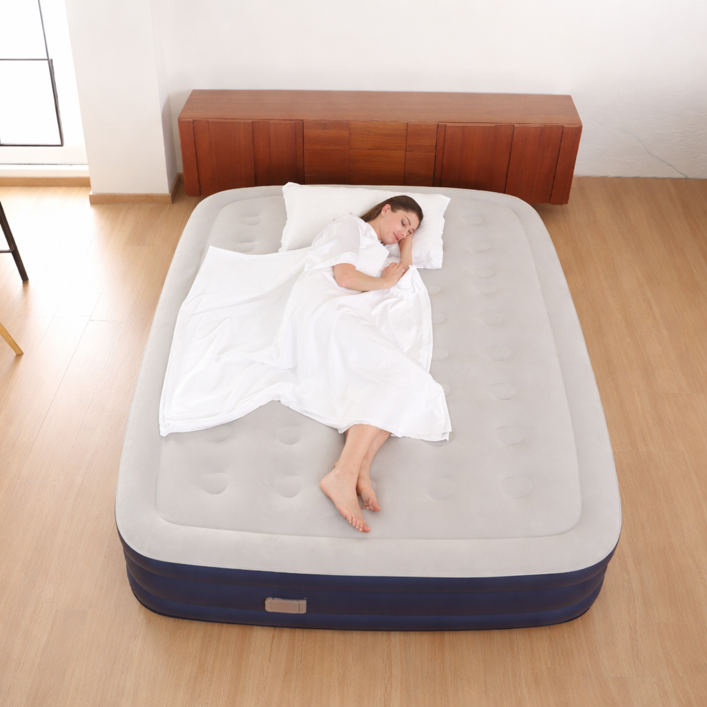 Double-Thick Self-Inflating Camping Air Mattress – Easy Setup Air Bed