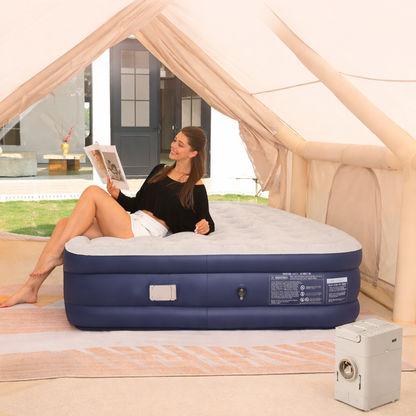 Double-Thick Self-Inflating Camping Air Mattress – Easy Setup Air Bed