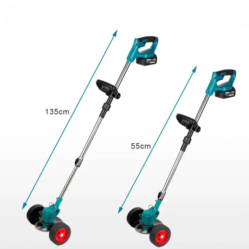 Cordless String Trimmer for Grass - Adjustable Electric Weed Cutter