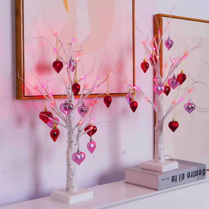 Birch Tree Heart LED Table Lamp - Valentine’s Day Home Decor