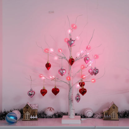 Birch Tree Heart LED Table Lamp - Valentine’s Day Home Decor