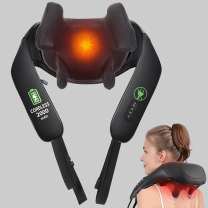 Cordless Neck Massager – Portable Shoulder Relaxation Device for Deep Muscle Relief