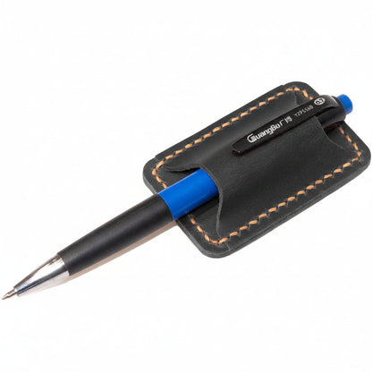 Hand-Stitched Full-Grain Leather Pen Holder & Journal Clip – Premium Accessory