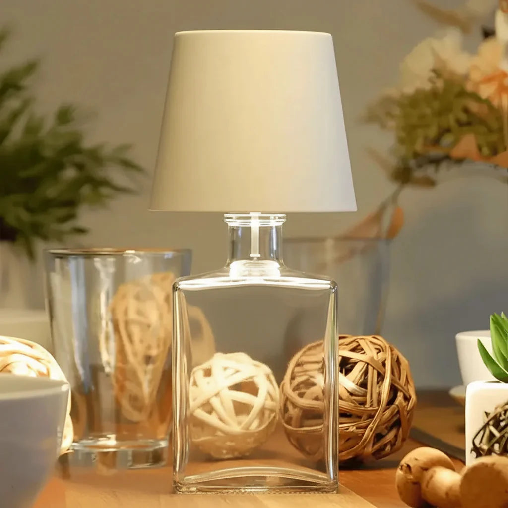 Bottle Table Lamp LED - Decorative Night Light & Mood Lamp for Desk
