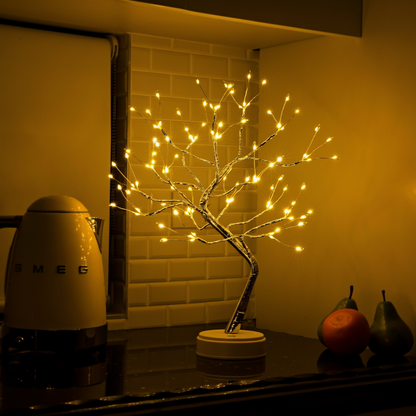 Bonsai Tree Table Lamp with LED Light - Cozy, Decorative Home Decor Accent