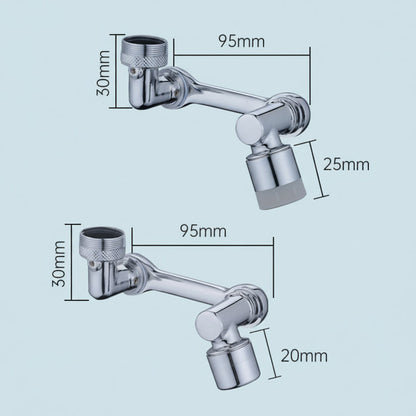 Copper Rotating Faucet Extender with Splash Filter and Aerator Attachment