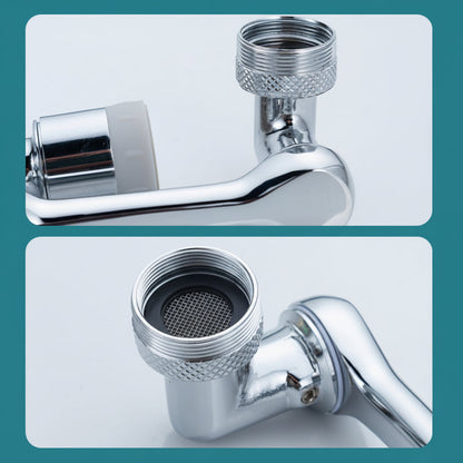 Copper Rotating Faucet Extender with Splash Filter and Aerator Attachment