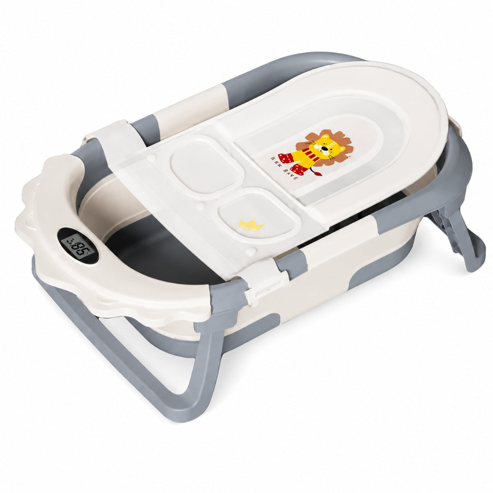 Foldable Baby Bathtub - Portable Infant Bath Seat for Easy