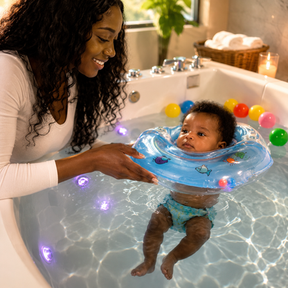 Adjustable Infant Bath Float Ring – Safe Neck Support