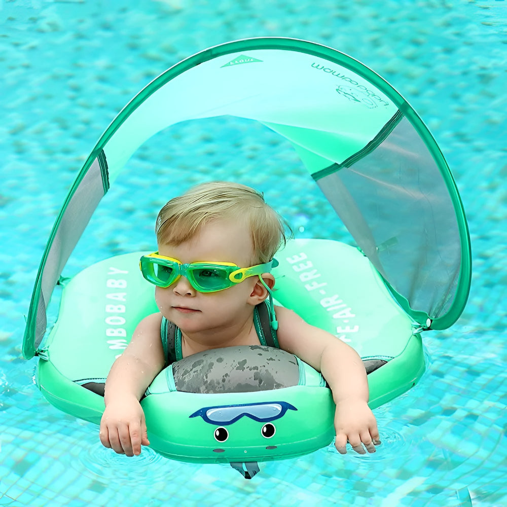 Baby Pool Float with Canopy Shade — Infant Swim Float