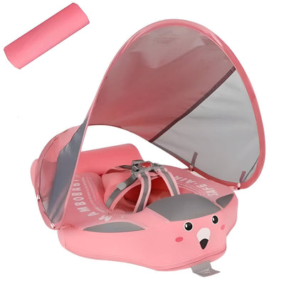 Baby Pool Float with Canopy Shade — Infant Swim Float