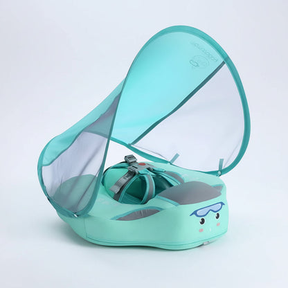 Baby Pool Float with Canopy Shade — Infant Swim Float