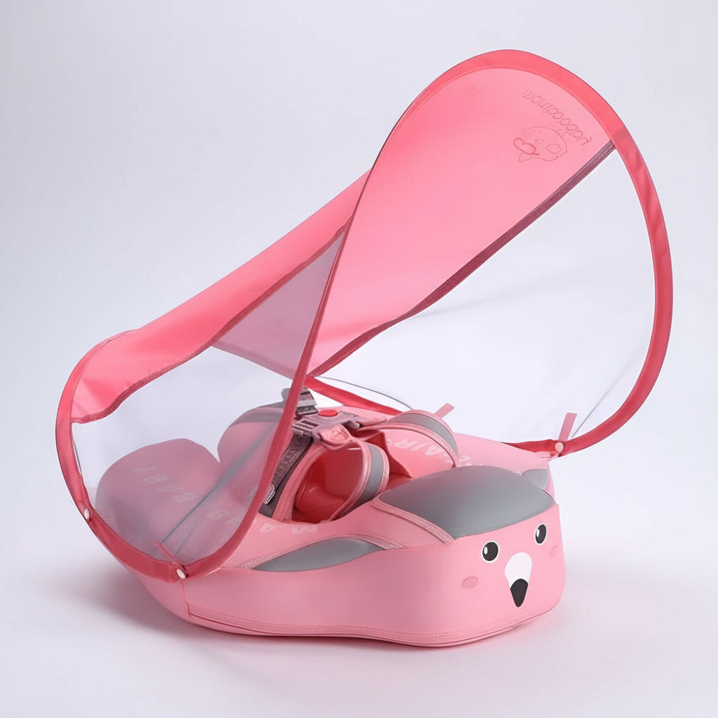 Baby Pool Float with Canopy Shade — Infant Swim Float