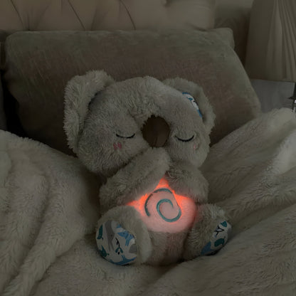 Baby Sleep Toy: Soothing Breathing Light Plush Bear