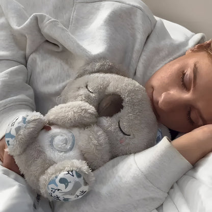 Baby Sleep Toy: Soothing Breathing Light Plush Bear