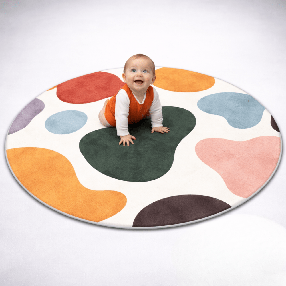 Cushioned Baby Play Mat - Soft, Non-Slip, Portable Crawling Mat for Safe Play