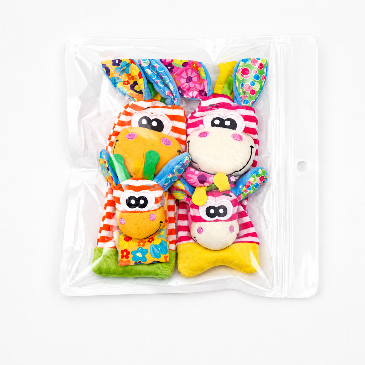 Baby Sensory Plush Socks and Wristbands – Soft, Textured Foot and Arm Wear for Tactile Exploration