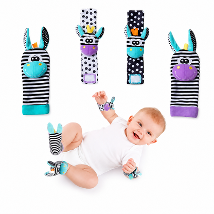 Baby Sensory Plush Socks and Wristbands – Soft, Textured Foot and Arm Wear for Tactile Exploration