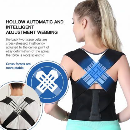 Ergonomic Adjustable Posture Corrector Back Brace for Upper Back Support