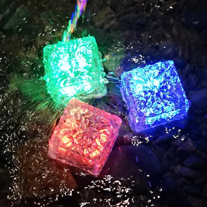Colorful Light-Up Bath Toy Cubes – Waterproof
