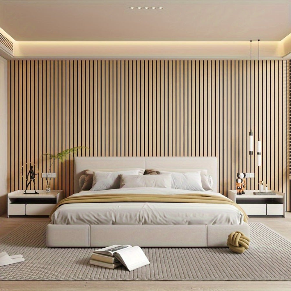 3D Wood-Effect Self-Adhesive PVC Wall Panels