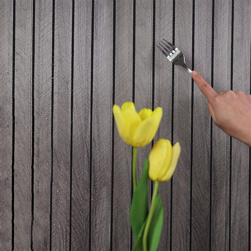 3D Wood-Effect Self-Adhesive PVC Wall Panels