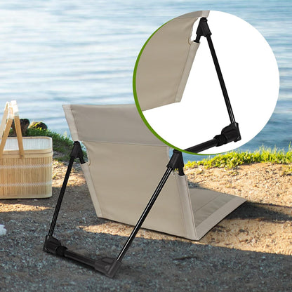 Foldable Beach Chair for Camping – Reclining Lounger