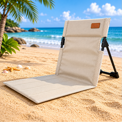 Foldable Beach Chair for Camping – Reclining Lounger