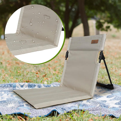 Foldable Beach Chair for Camping – Reclining Lounger