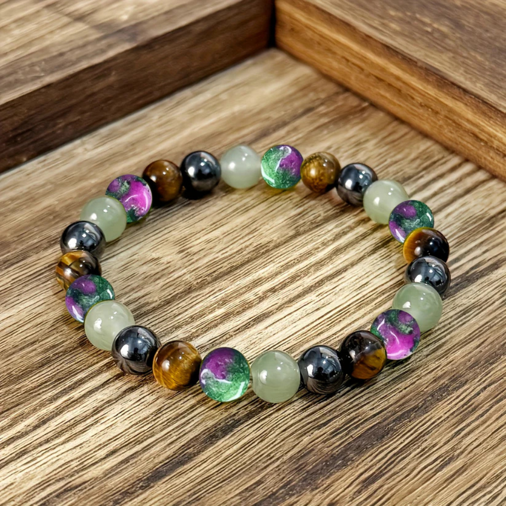 Beaded Birthstone Bracelet - Natural Stone Gift for Mother's Day